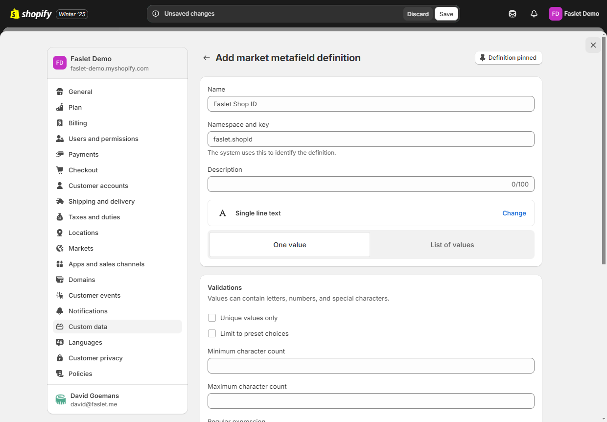 Custom Data Step 3